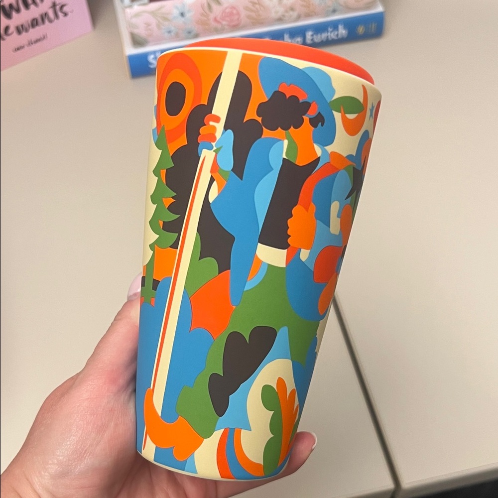 Starbucks Misha Tyutyunik Colorful Abstract Pattern Reusable Cup